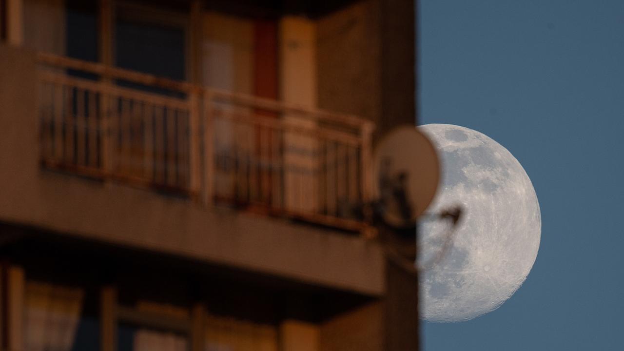 Dans la nuit de mercredi à jeudi, la lune sera à seulement 357'000 kilomètres de distance de la Terre. [Keystone - Sebastian Gollnow]