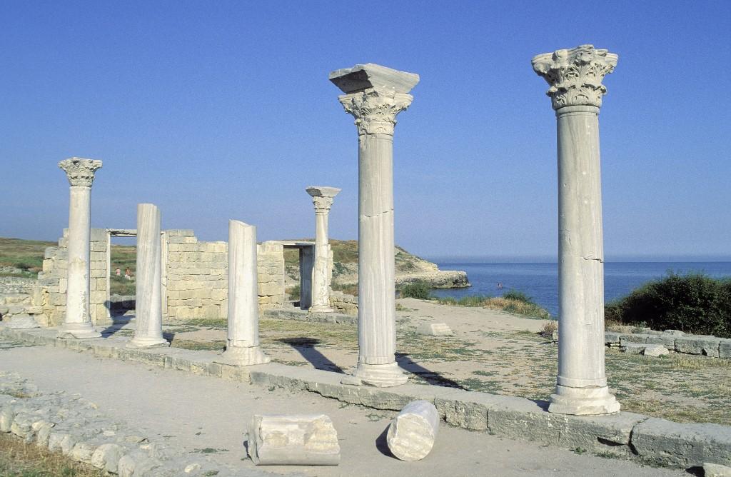 Cité antique de Chersonèse Taurique et sa chôra, Sébastopol (Crimée). [AFP - Morandi Bruno]