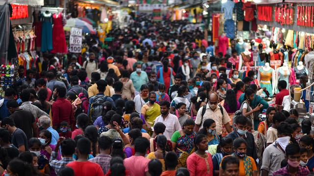 L'Inde, pays de 1,4 milliard d'habitants, qui deviendra le plus peuplé au monde en 2023. [EPA - Idrees Mohammed]