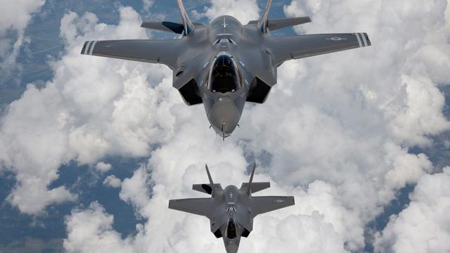 Des avions de combats F-35. [Keystone - EPA/Yonhap]