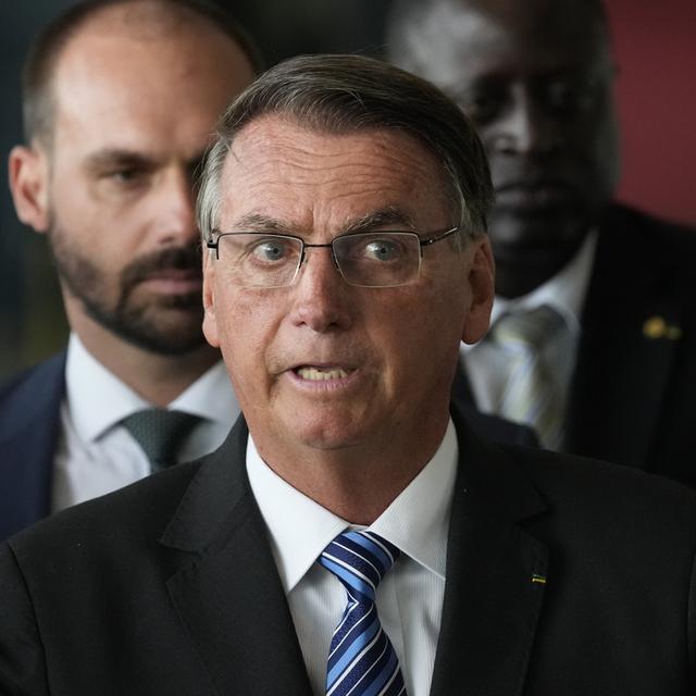 Jair Bolsonaro n'a plus été revu en public depuis le 1er novembre, au lendemain de sa défaite. [AP/Keystone - Eraldo Peres]