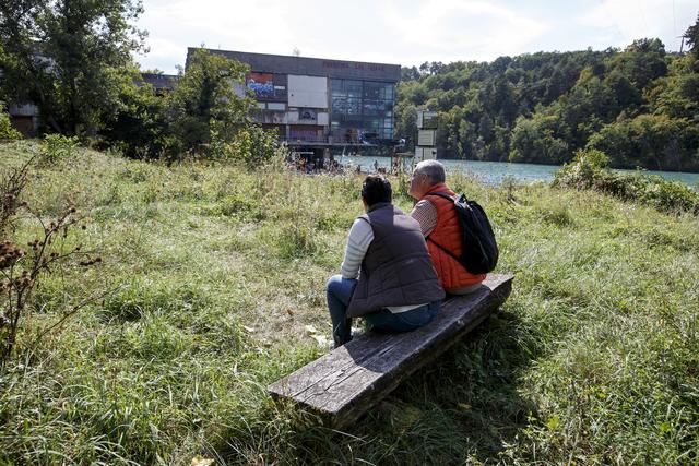 En 2018, le bâtiment Porteous était occupé par des squatters. [Keystone - Salvatore Di Nolfi]