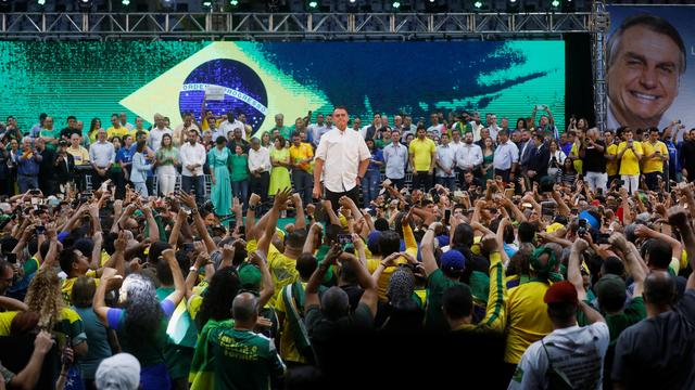 Jair Bolsonaro a lancé sa campagne au stade Maracanazinho de Rio de Janeiro. [Reuters - Ricardo Moraes]