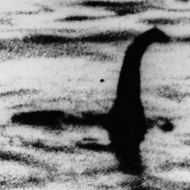 Cette photo non datée montre une forme que certaines personnes interprètent comme étant le monstre du Loch Ness, en Ecosse. [Keystone - AP Photo/File]