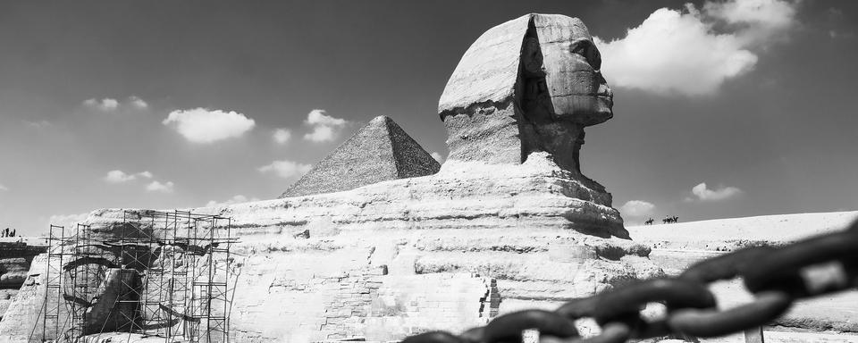 Le Sphinx de Gizeh en Egypte. [RTS - Stéphanie Coudray]