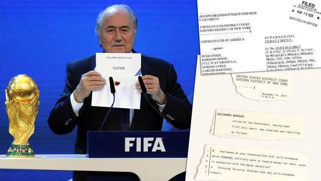 Qatar 2022: la piste de la corruption passe par le Brésil et la Suisse [Keystone/RTS - AP/Walter Bieri/RTS]