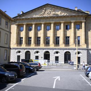 Le bâtiment de l'Hôtel de ville de Neuchâtel. [Keystone - Laurent Gillieron]