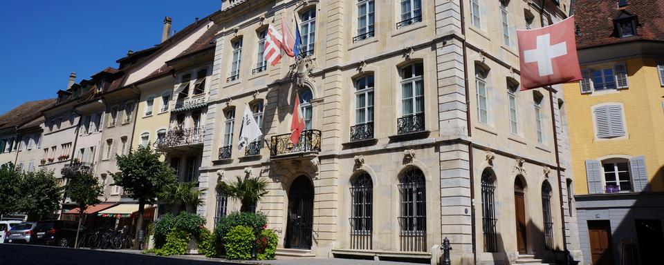 L'Hôtel de Ville de Porrentruy. [RTS - Gaël Klein]