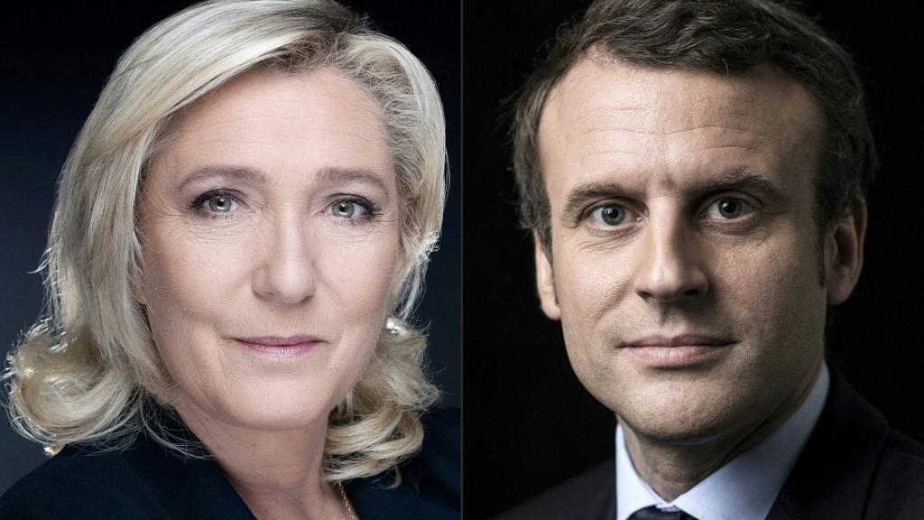 Le duel Macron-Le Pen pour le 2e tour de la présidentielle française se tiendrai le 24 avril. [AFP - Eric Feferberg, Joël SAGET]