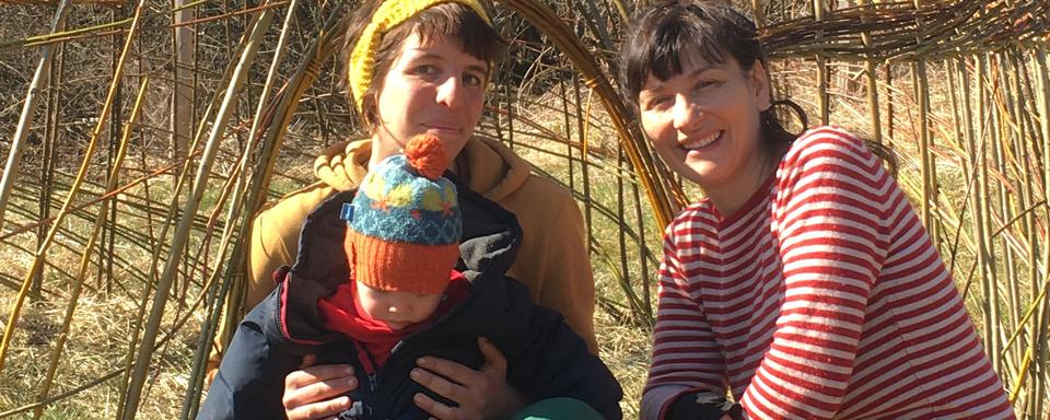 Laura, Cecilia et la petite Magnolia. [RTS - Sandra Zimmerli]