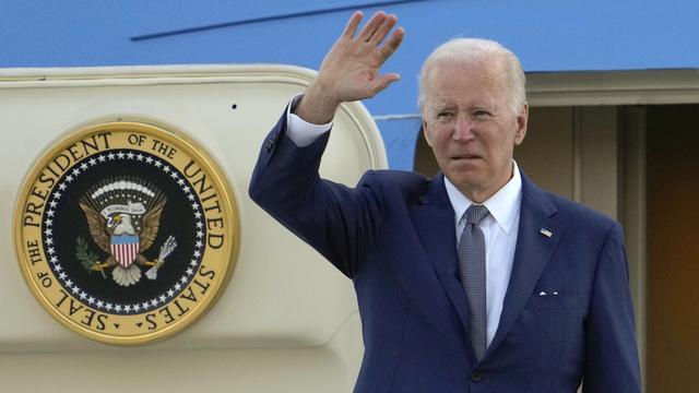 Joe Biden lors de son arrivé au Japon. [EPA(Keystone - Kimimasa Mayma]