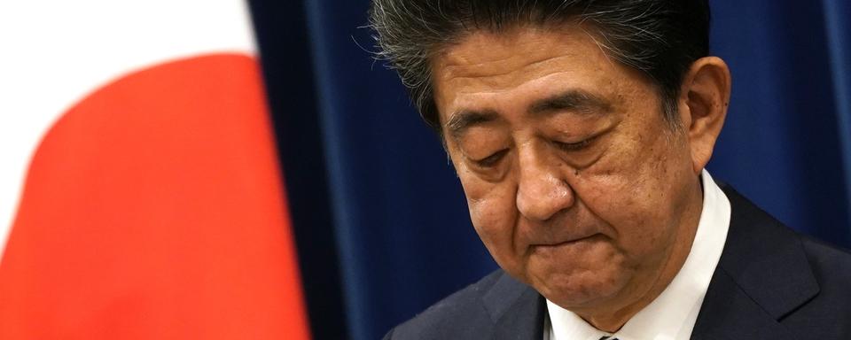 Le Premier ministre japonais Shinzo Abe annonce sa démission. [AFP - Franck Robichon]