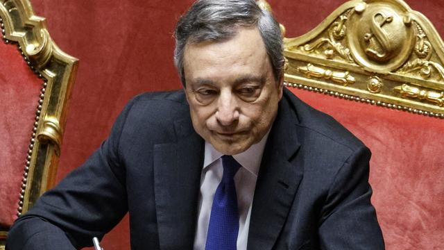 Le Premier ministre italien Mario Draghi. [Keystone/EPA - Fabio Frustaci]