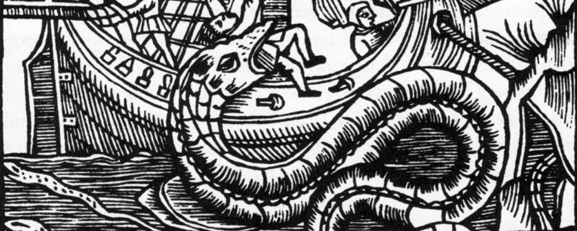 Serpent de mer issu d'un livre d'Olaus Magnus datant de 1555. [LDD]