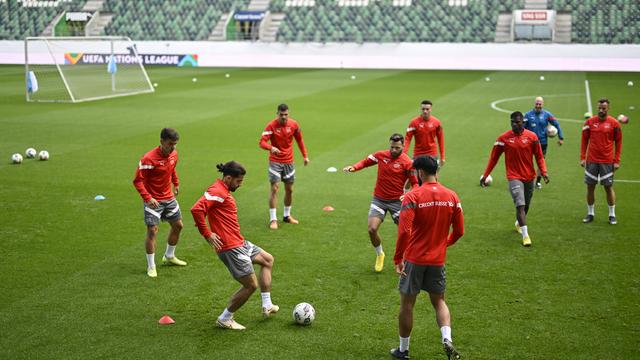 La Suisse doit assurer un match nul face aux Tchèques pour se maintenir en Ligue A. [Gian Ehrenzeller]