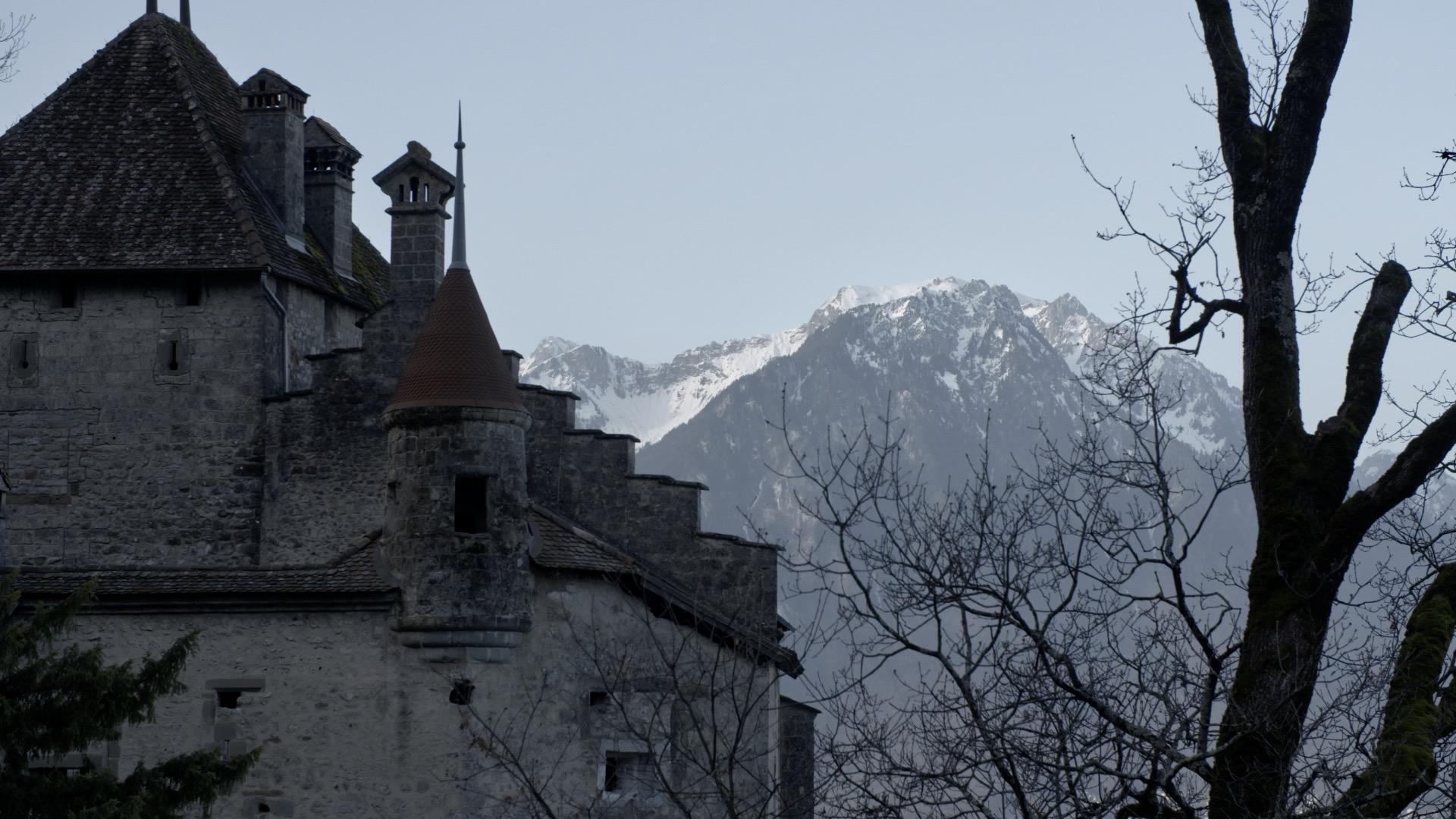 Le Château de Chillon fut un lieu d'incarcération pour de nombreuses personnes accusées de sorcellerie [REC production]