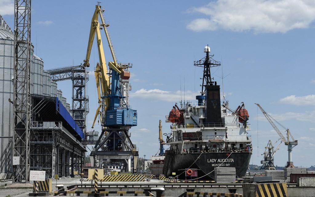 Le port de Marioupol a repris du service, selon Moscou. [AFP - Konstantin Mihalchevskiy]
