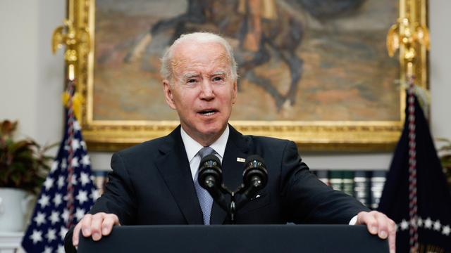 Joe Biden demande au Congrès américain une rallonge de 33 milliards pour l'Ukraine. [EPA - Yuri Gripas - Keystone]