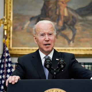 Joe Biden demande au Congrès américain une rallonge de 33 milliards pour l'Ukraine. [EPA - Yuri Gripas - Keystone]