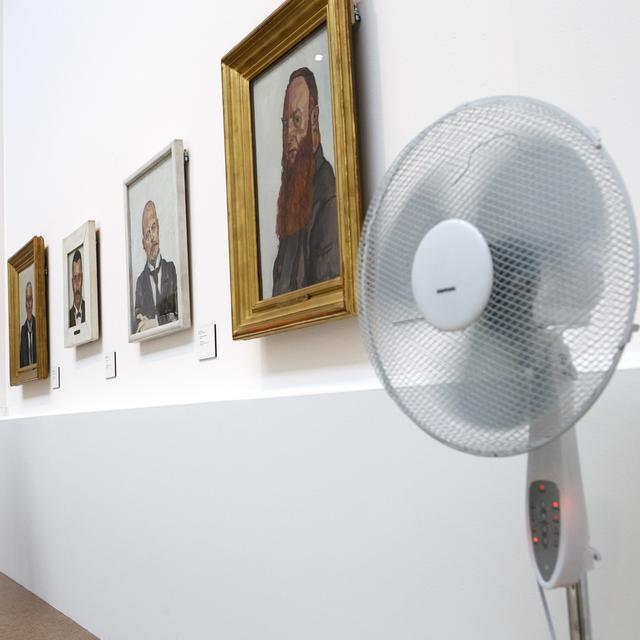 Un ventilateur dans le Musée d'Art et d'Histoire à Genève. [Keystone - Salvatore Di Nolfi]