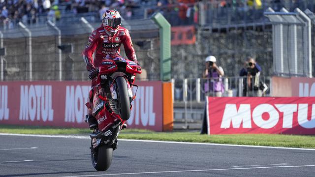 Jack Miller célèbre sa victoire au Japon. [Shuji Kajiyama]