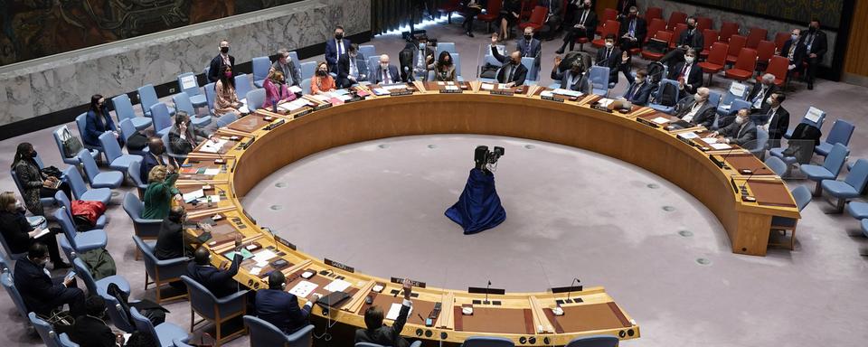 Les Etats-Unis et la Russie se déchirent au Conseil de sécurité de l'ONU sur la crise ukrainienne. [AP - Richard Drew]