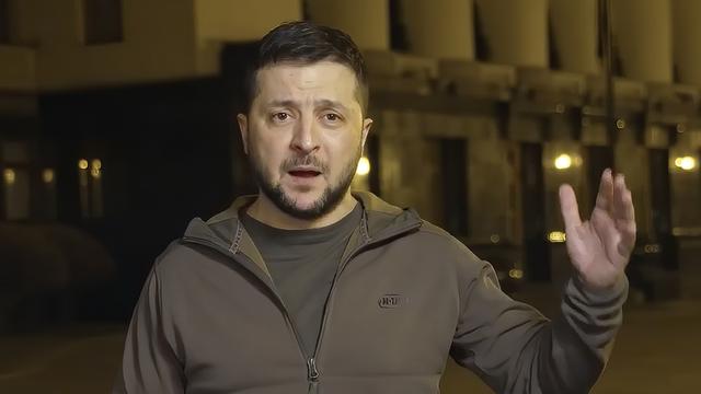 Dans une vidéo, le président ukrainien appelle le monde entier à manifester contre la guerre. [Keystone - Service de presse de la présidence ukrainienne]