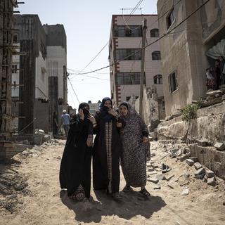 La peine vécue par les femmes palestiniennes à Gaza. [Keystone/AP Photo - Fatima Shbair]