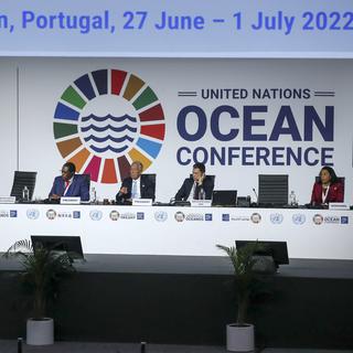 La conférence de l'ONU sur les océans s'est tenue à Lisbonne. [Keystone/EPA - Antonio Cotrim]