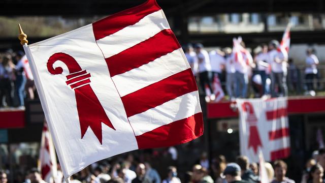 Le drapeau jurassien. [KEYSTONE - Jean-Christophe Bott]