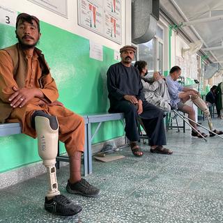 Les patients d'un hôpital de Kaboul. [RTS - Raphaël Grand]