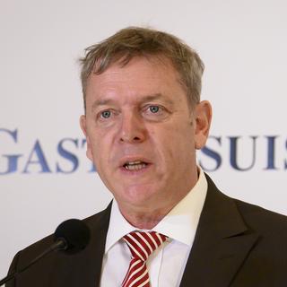Casimir Platzer, président de GastroSuisse. [KEYSTONE - ANTHONY ANEX]