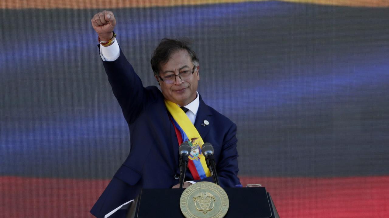 Le nouveau président colombien Gustavo Petro veut dialoguer avec les narcotrafiquants. [Keystone - EPA/Carlos Ortega]