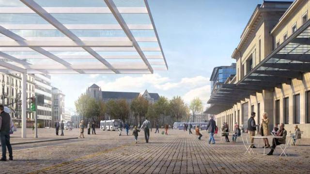 Le Collectif 500 estime notamment que le bâtiment de la gare est un obstacle pour la circulation piétonne. [Ville de Genève - Consortium Pôlecornavin]