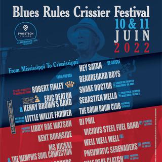 L'affiche du Blues Rules Crissier Festival 2022. [Blue Rules Crissier Festival]
