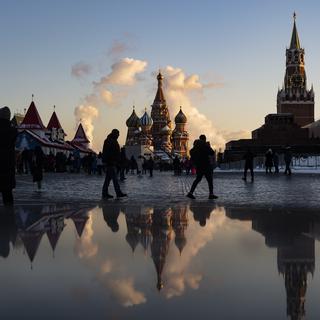 La place Rouge à Moscou en décembre 2021. [Keystone - Alexander Zemlianichenko - AP Photo]
