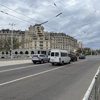 Centre de Tiraspol, capitale de la Transnistrie. [Anadolu Agency/AFP]