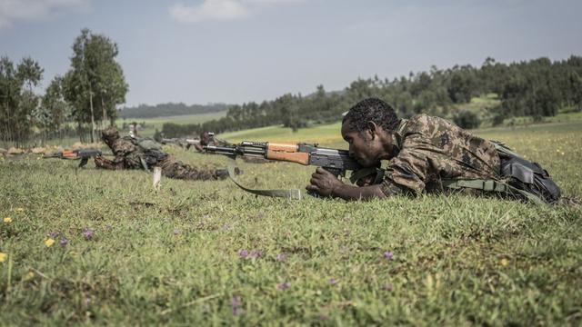 Position de l'armée éthiopienne près de Gondar, au Tigré, en septembre 2021. [AFP - Amanuel Sileshi]