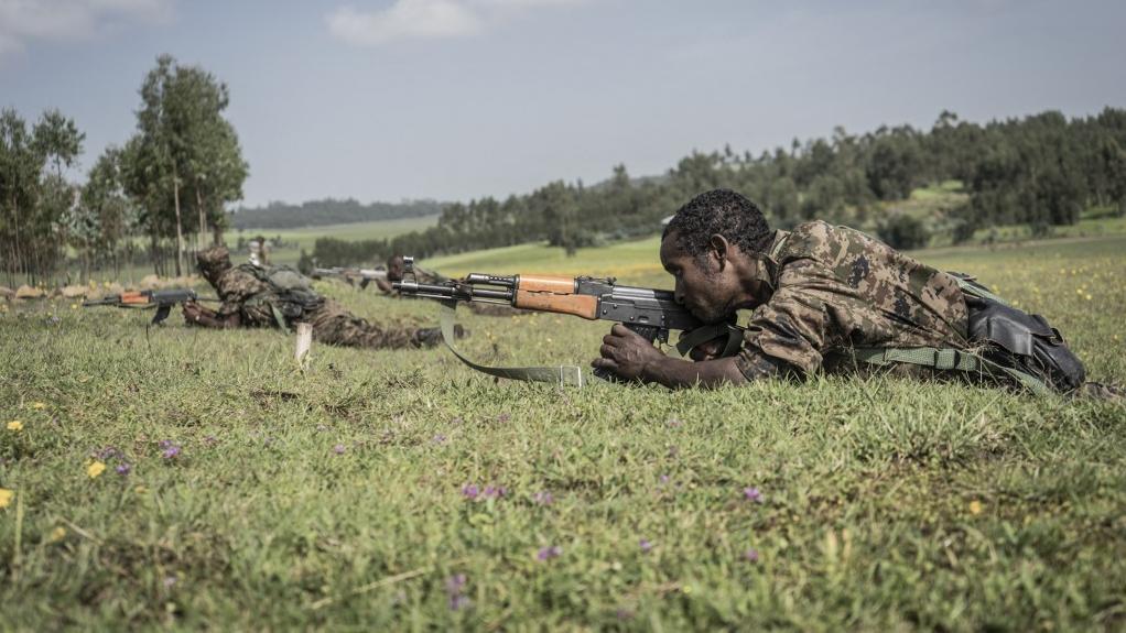 Position de l'armée éthiopienne près de Gondar, au Tigré, en septembre 2021. [AFP - Amanuel Sileshi]