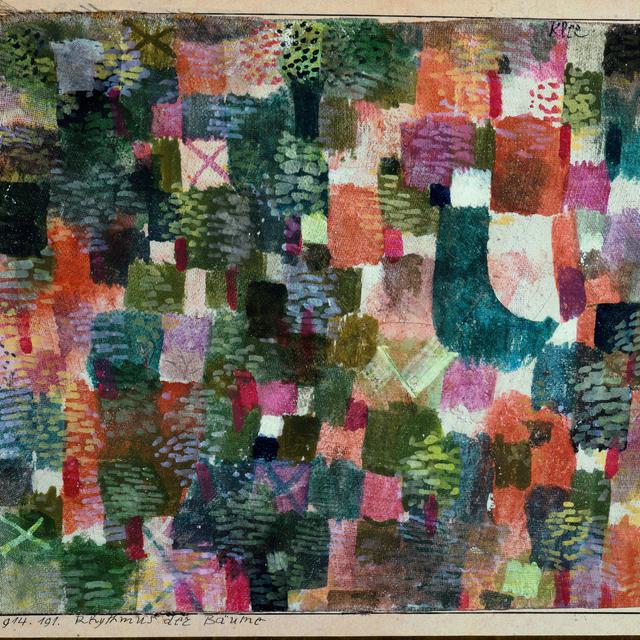 "Rythmus der Baume" (Le rythme des arbres) Peinture de Paul Klee (1879-1940) 1914 Geneve, Musee d'Art et d'Histoire, Centre Bruno Lussato d'Initiative a l'Art Moderne. [AFP - ©Luisa Ricciarini/Leemage]