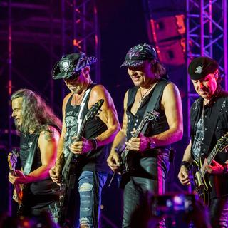 Scorpions en concert à Chypre le 12 juillet 2022. [NurPhoto via AFP - Kostas Pikoulas]