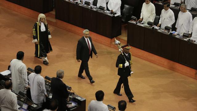 Le président du Sri Lanka Gotabaya Rajapaksa en 2020. [Keystone/EPA - Chamila Karunarathne]