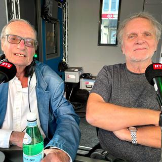 Patrick Nordmann et Jean-Charles Simon dans "Les bonnes ondes".
RTS