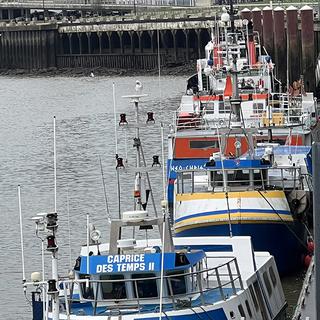 Des bateaux de pêche dans le port de Boulogne-sur-mer. [CNRS - Grégory BEAUGRAND]