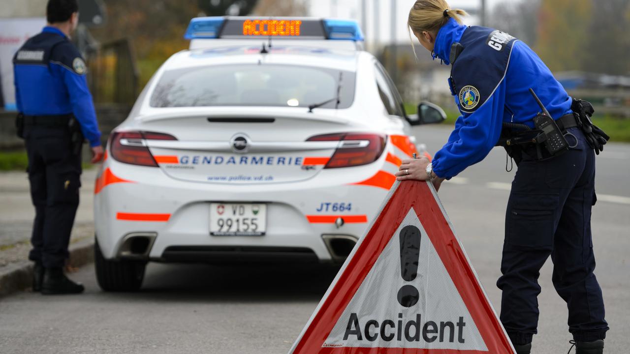 Une intervention de la police cantonale vaudoise (image d'illustration). [Keystone - Laurent Gillieron]