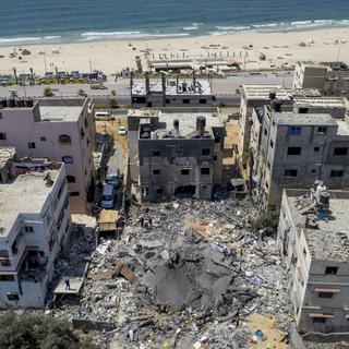 La ville de Gaza manque de logement. [Keystone - AP Photo/Hatem Moussa]