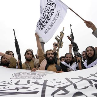 "L'Afghanistan est beaucoup plus sûr" un an après la prise de pouvoir des talibans. [KEYSTONE - EBRAHIM NOROOZI]