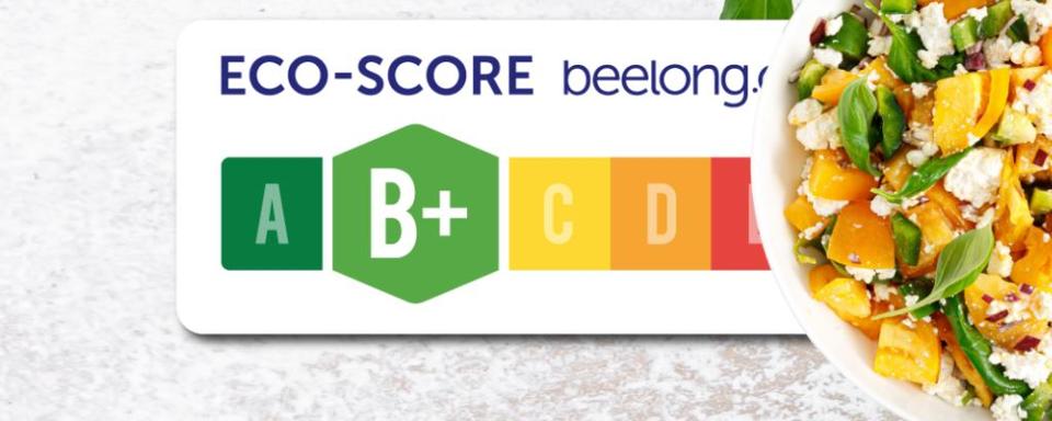 L'indice éco-score indique l’impact environnemental des produits. [Beelong/DR]