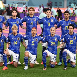 L'équipe nationale du Japon au Mondial du Qatar 2022. [EPA/Keystone - Neil Hall]