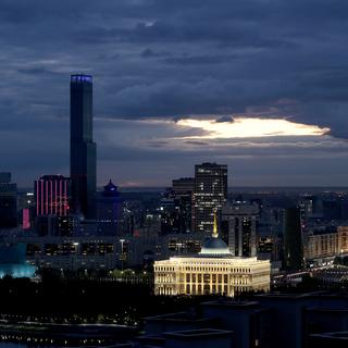 Un vue générale de la ville de Nur-Sultant au Kazakhstan. [Keystone/EPA - Igor Kovalenko]